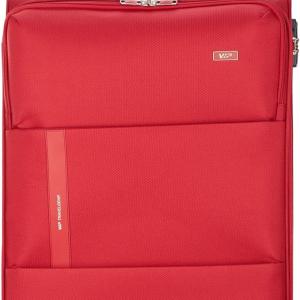 VIP Widget 4W Polyester 79.4 cms Softsided Large Luggage Trolley Bags (Red)