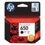 HP 650 Original Ink Advantage Cartridge, Black (CZ101AE)