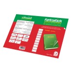 Fantastick Precut Adhesive Foil Frosted 50x36cm 10 SHT FK-AFT-5036PCF