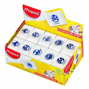 Maped Eraser Soft Essentials BX=40 Pcs, MD-112911
