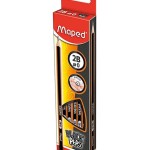Maped Black Peps Navy 12x HB Pencil +Eraser Bx, MD-851821