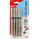 Mitsubishi Uni-ball DELUXE Roller Ball Pen bls=8pcs Black, MI-UB177-08CBK