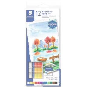 Staedtler Water Color Paints tuBlues ST=12col, ST-8880-C12